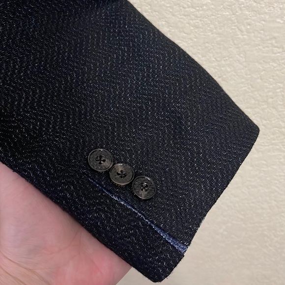 Ted Baker London Semi Plain Suit Jacket Linen Wool Blend Size 4 - Picture 14 of 16